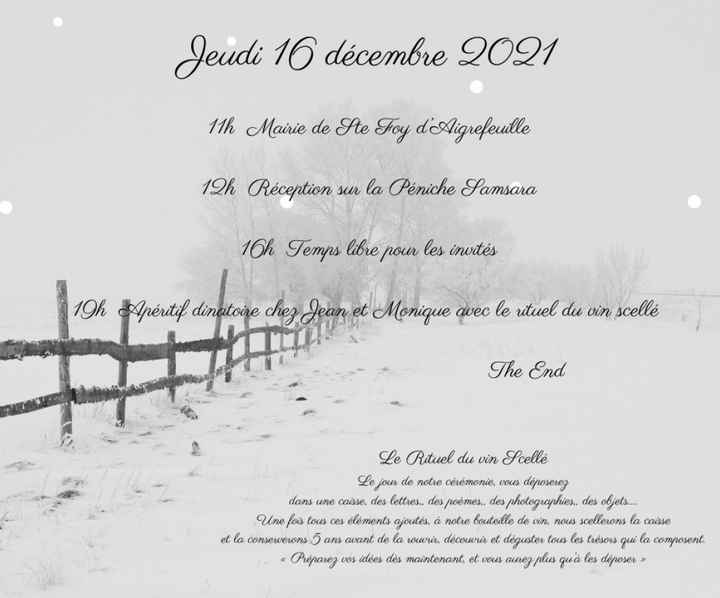 Planning sur le faire part ,help - 1