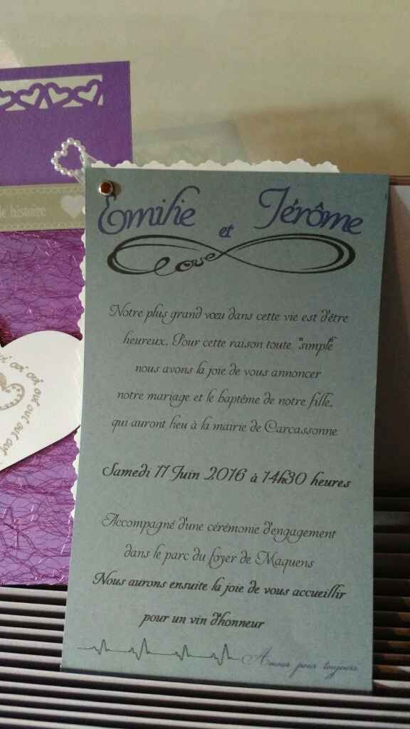 Faire part mariage et baptême - 1