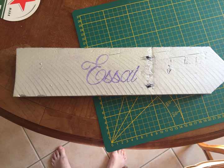 Préparatifs des écritures pour flèches de direction - 2