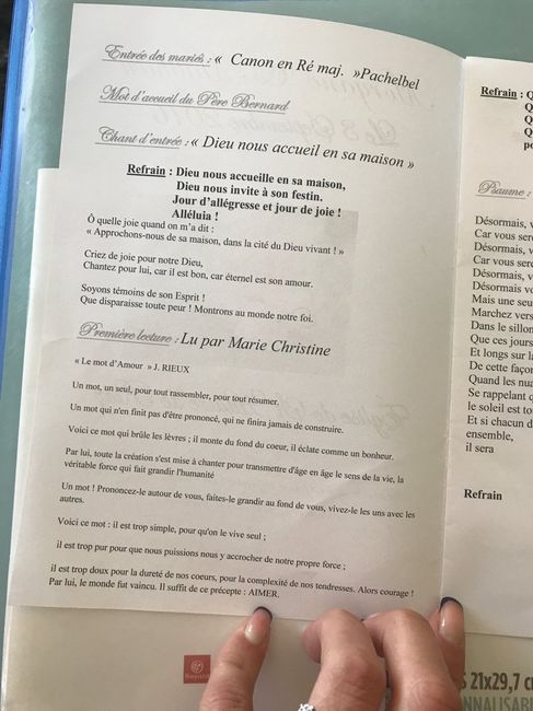 Idées livret de messe - 2