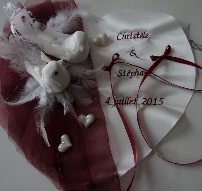 Mon coussin pour les ´alliances 