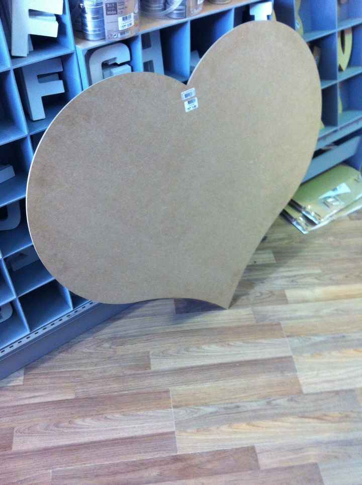 Ce coeur pou plan de table 