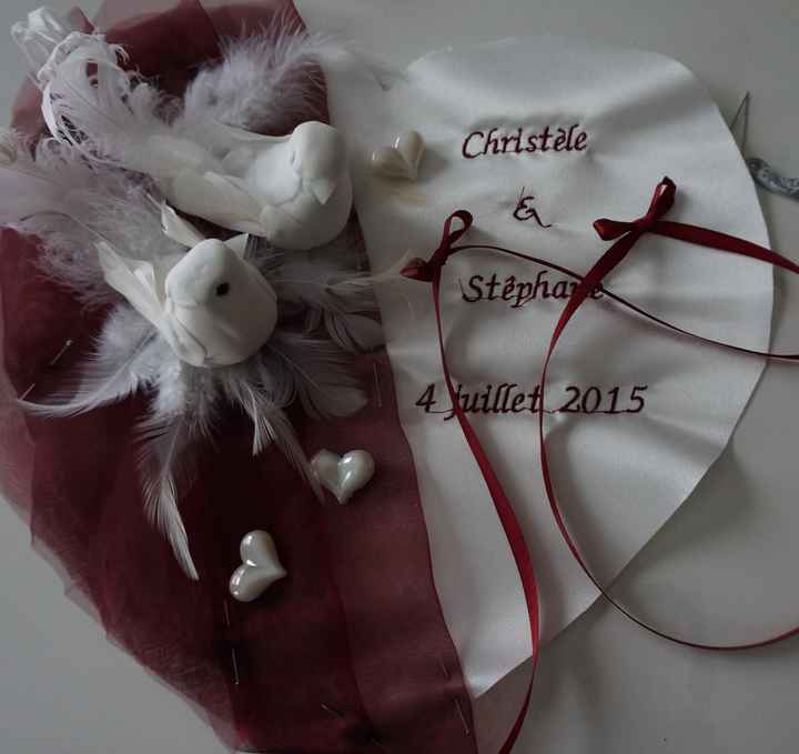 Mon coussin pour les ´alliances 