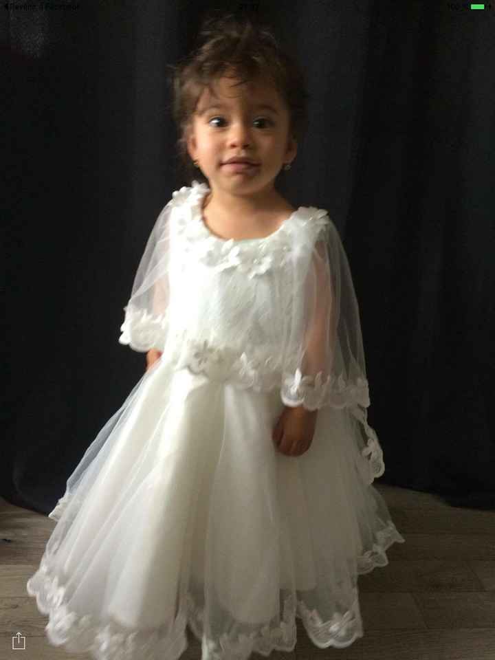 Recherche une robe enfant avec dentelle - 3