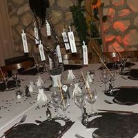 Centre de table avec peu de fleurs - 1