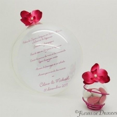 Boule transparente menu