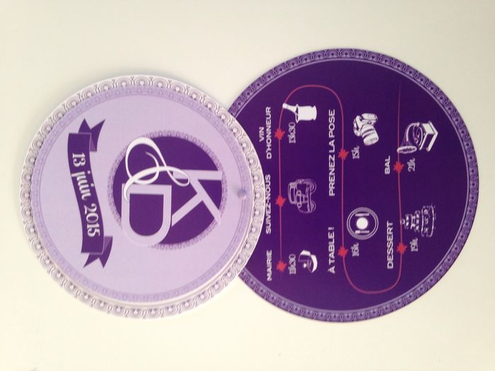 Diy faire-part rond 