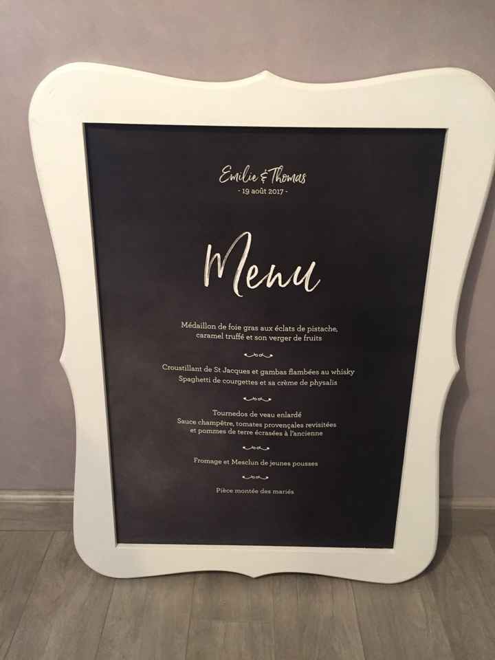 Ecriture pour le menu - 1