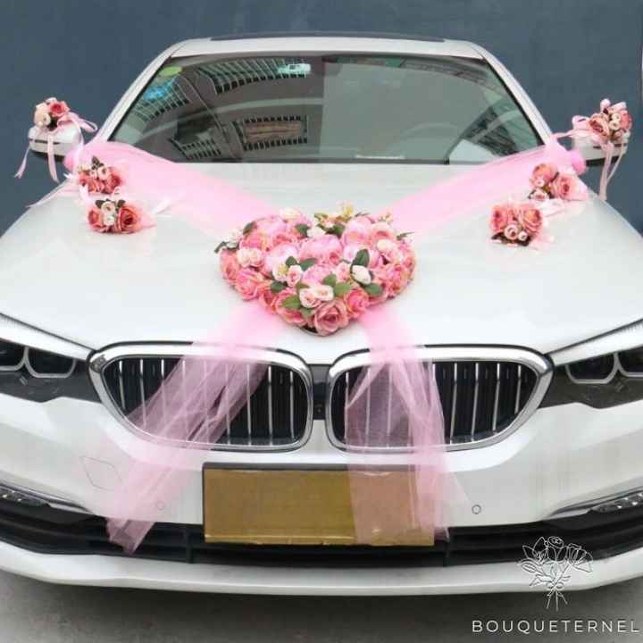 Voiture de mariage... en rose ! - 5
