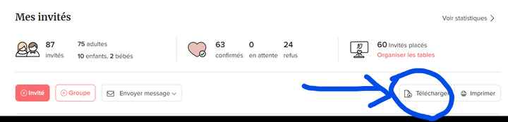 Import des adresses des invites - 1