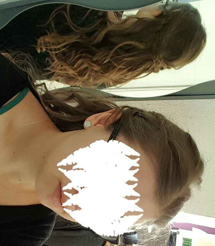 Essai coiffure par ma cousine - 1