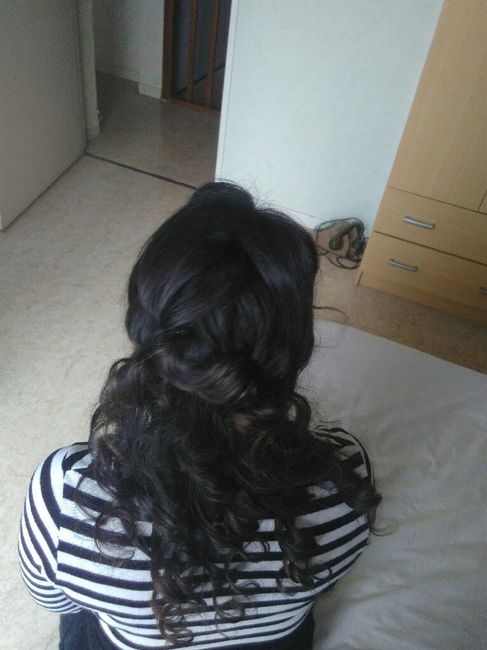 Essai coiffure maquillage (un intrus s'est glissé dans les photos 😂) - 2