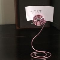 Marque place en fil alu - 1