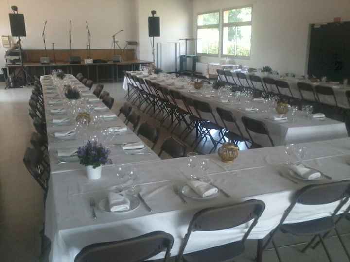 Tables vu vers la scène 