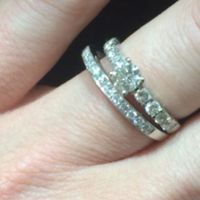 Alliance diamant serti rail ou griffe - 1