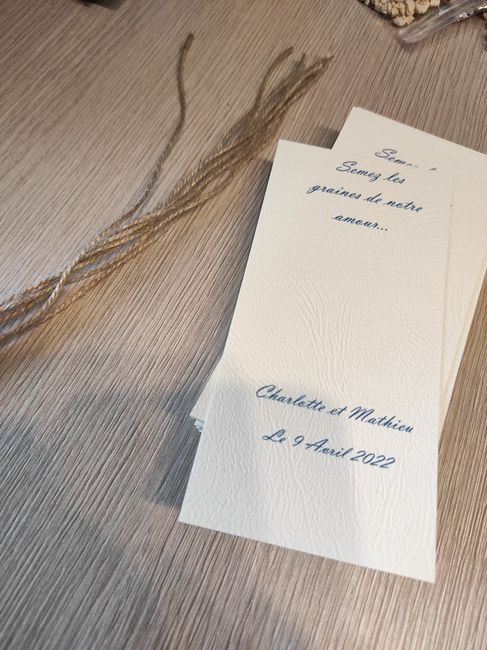 Un des petits cadeaux invités ... 2