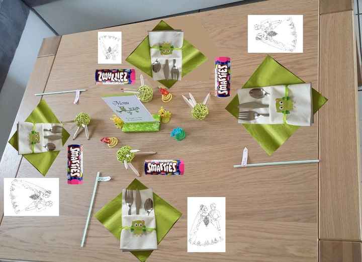 montage photo essai table enfants