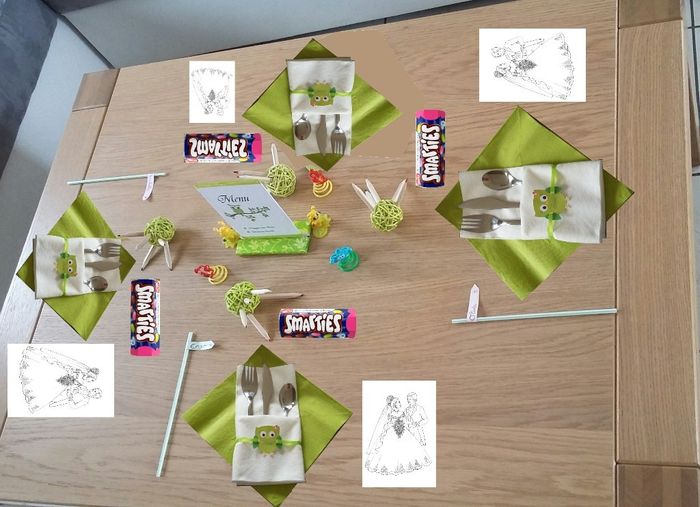 montage photo essai table enfants