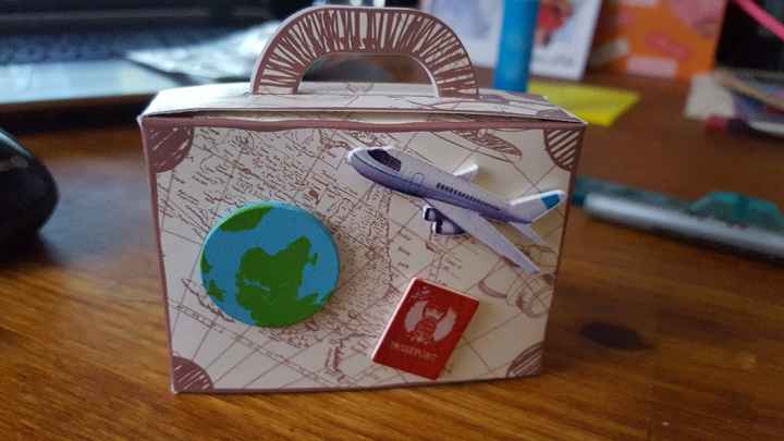 Boîte à dragées Thème Voyage