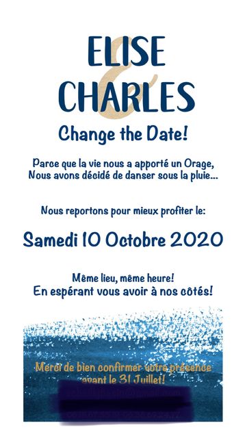 Idées texte pour un "change the Date" 1