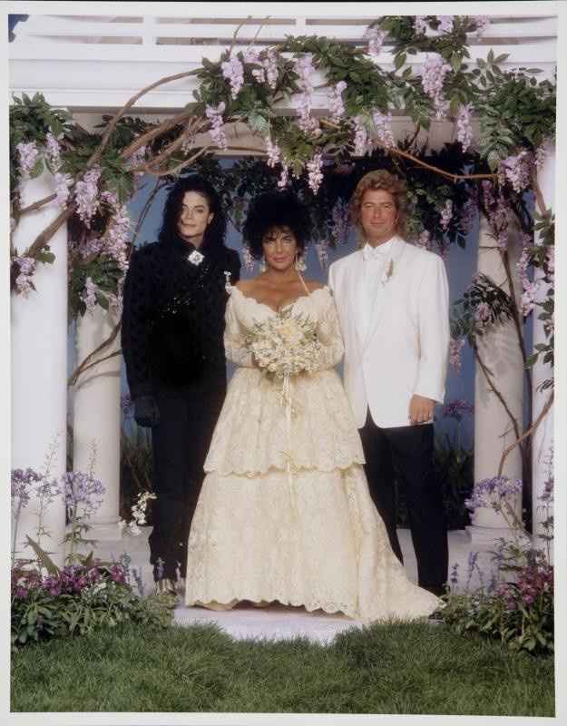 Elizabeth Taylor et Larry Fortensky 