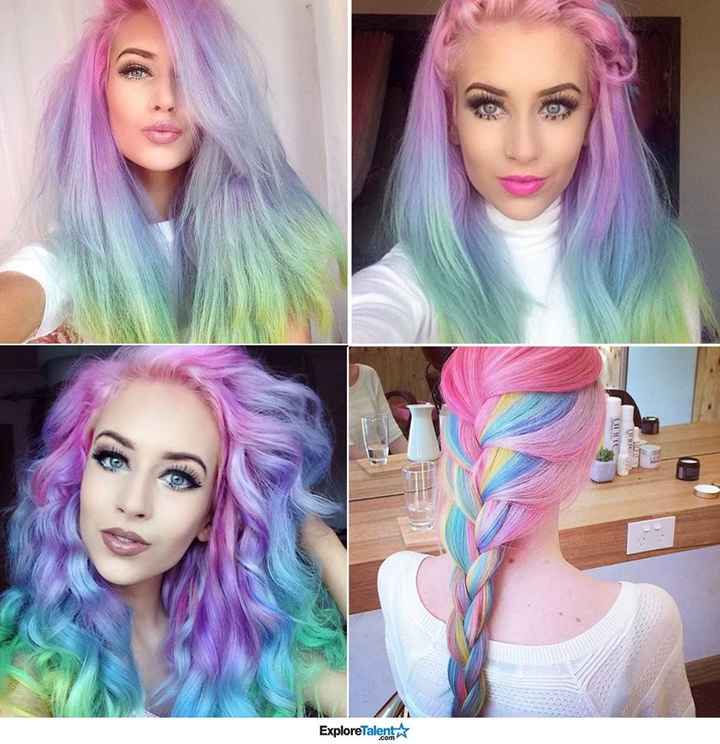 coucou les filles que penser vous de ces cheveux tout en couleur ? Moi je trouve ca super beau 