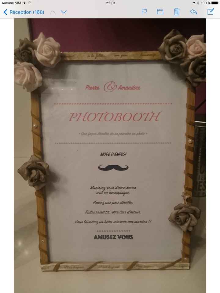 Cadre personnalisé photobooth