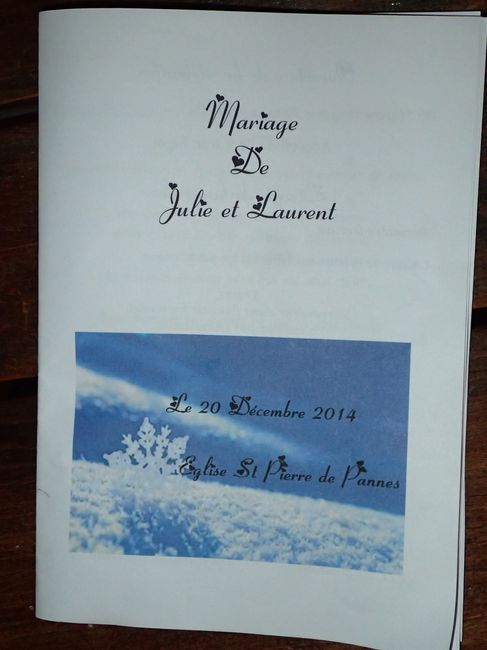 Livret de messe hiver