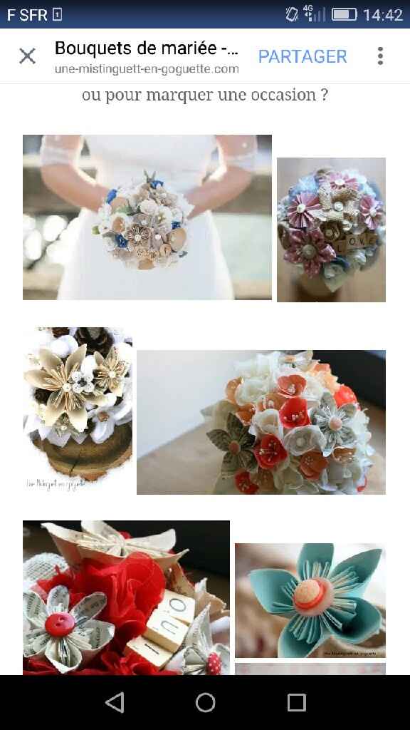 Bouquet fleurs ou papier ? - 1