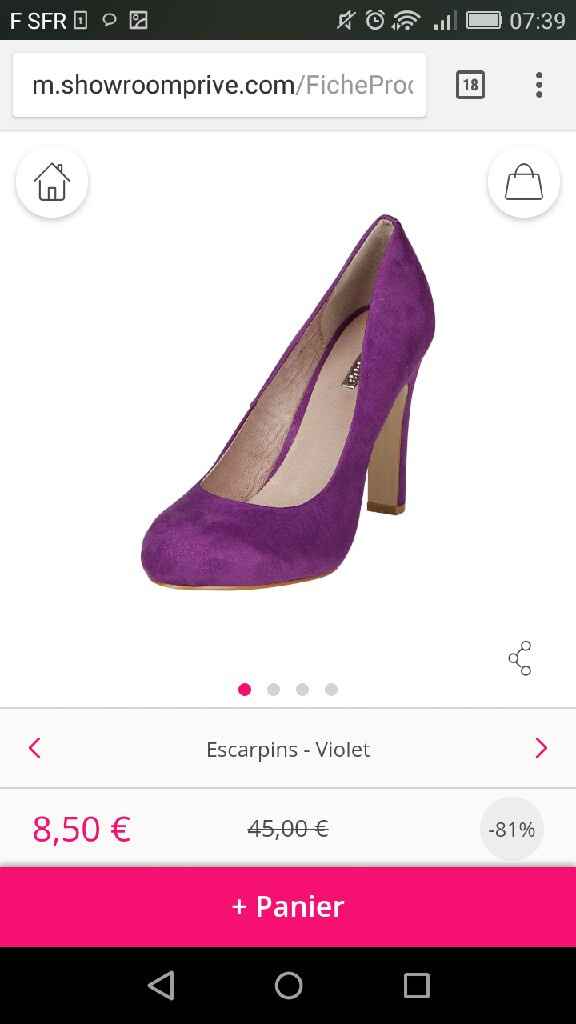 Chaussures violettes - 1
