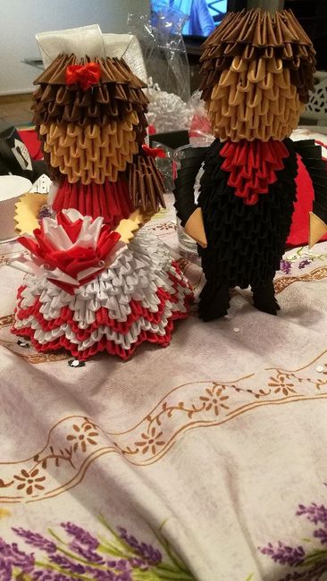 Suite de mon origami marier mariee - 1