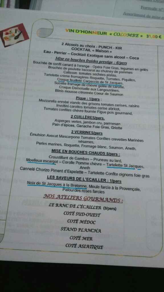 Menu du grand jour - 1