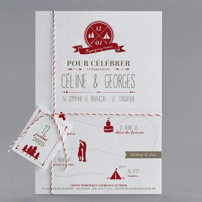 Faire part et thème mariage - 3