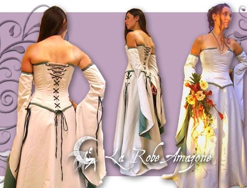 Robe de mariée style moyen age