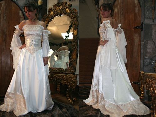 Robe de mariée style moyen age