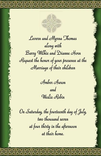 mariage irlandais