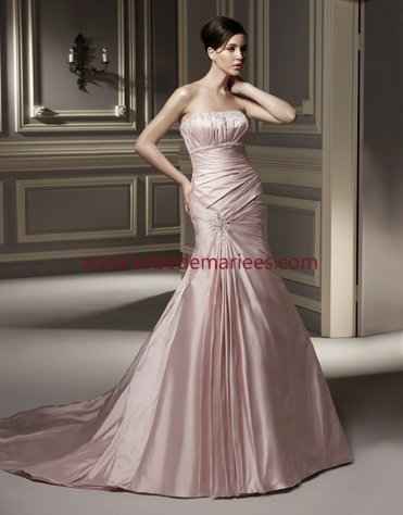 Robe de mariée vieux rose