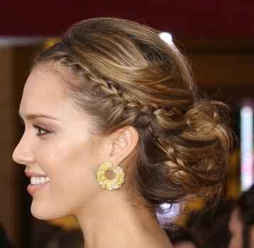 Coiffure avec tresses