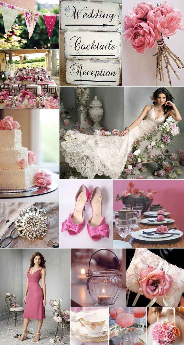 plumes rose et blanc