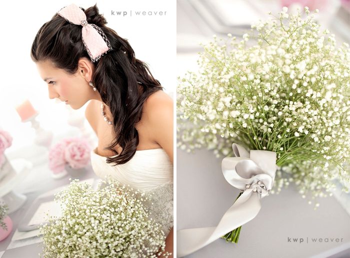 bouquet de gypsophiles