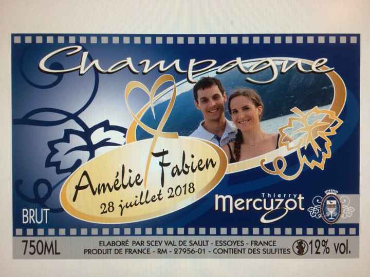  étiquettes personnalisées de champagne - 1