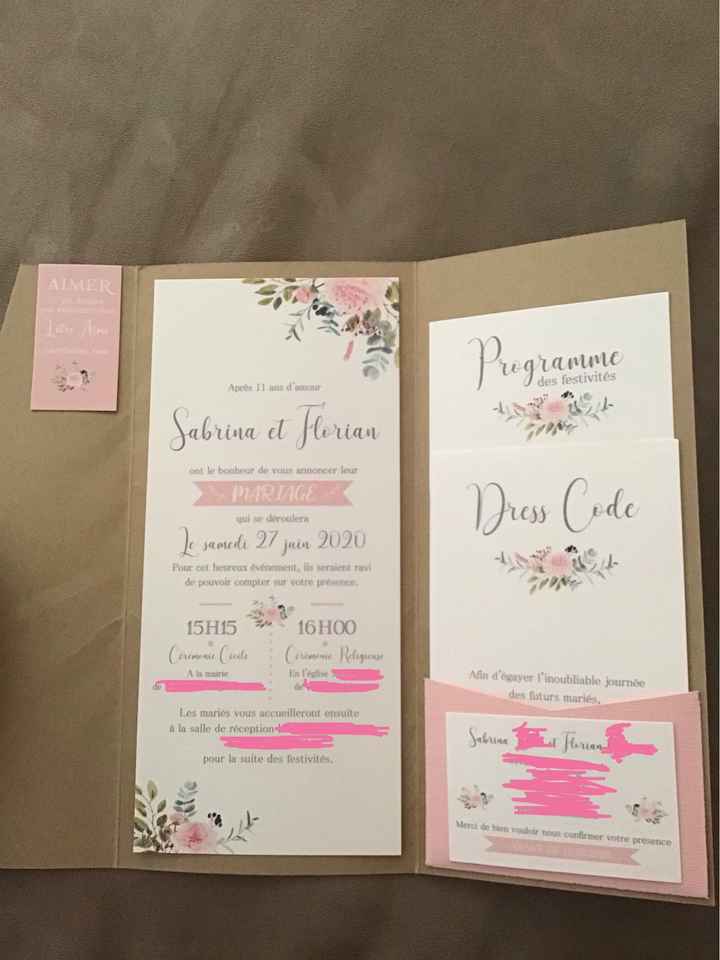 Vos avis sur mon faire-part :) - 2