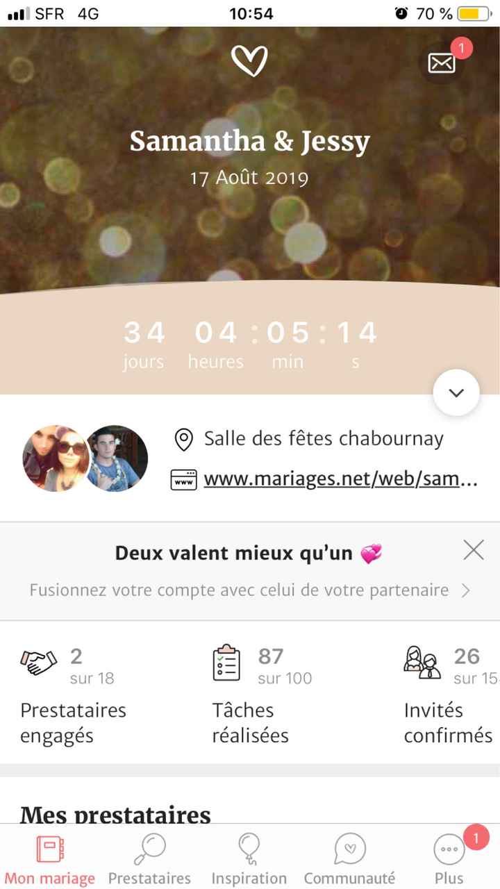 Dans 34jours je serais Mme B.. - 1