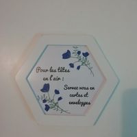 Cadre table livre d'or - 1