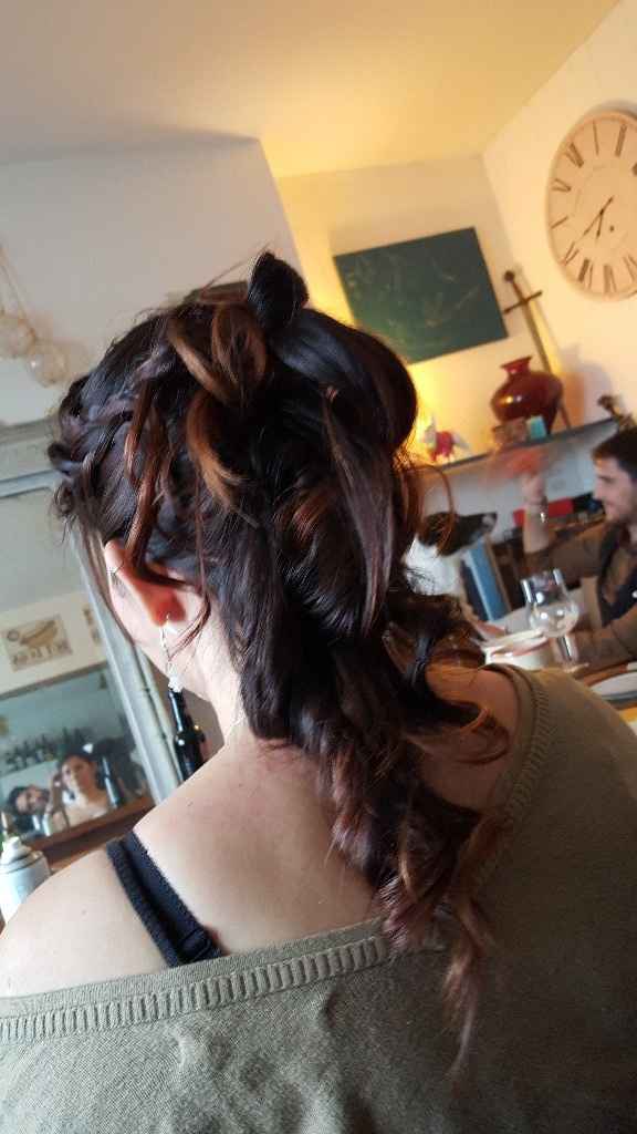 Premier essai de coiffure