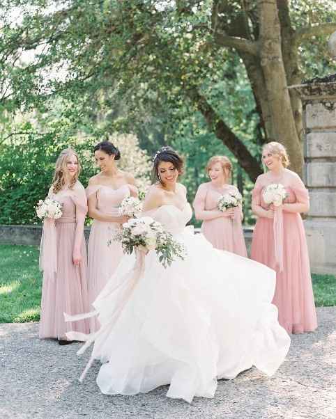 robe demoiselle d'honneur rose longue convertible