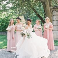 robe demoiselle d'honneur rose longue convertible