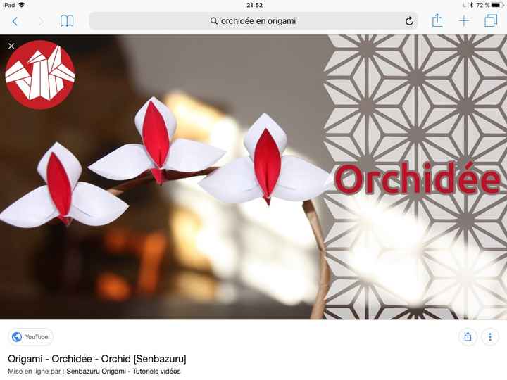 Orchidée origami 