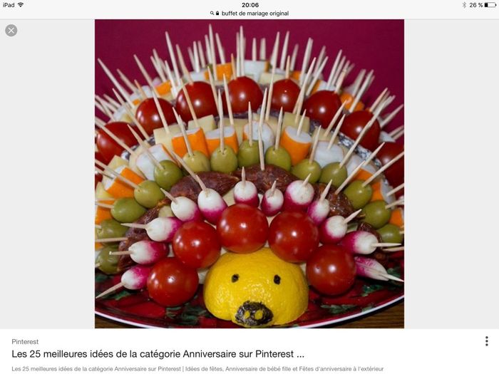 Hérisson crudites