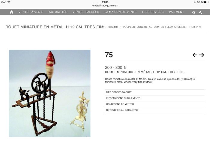 Rouet miniature